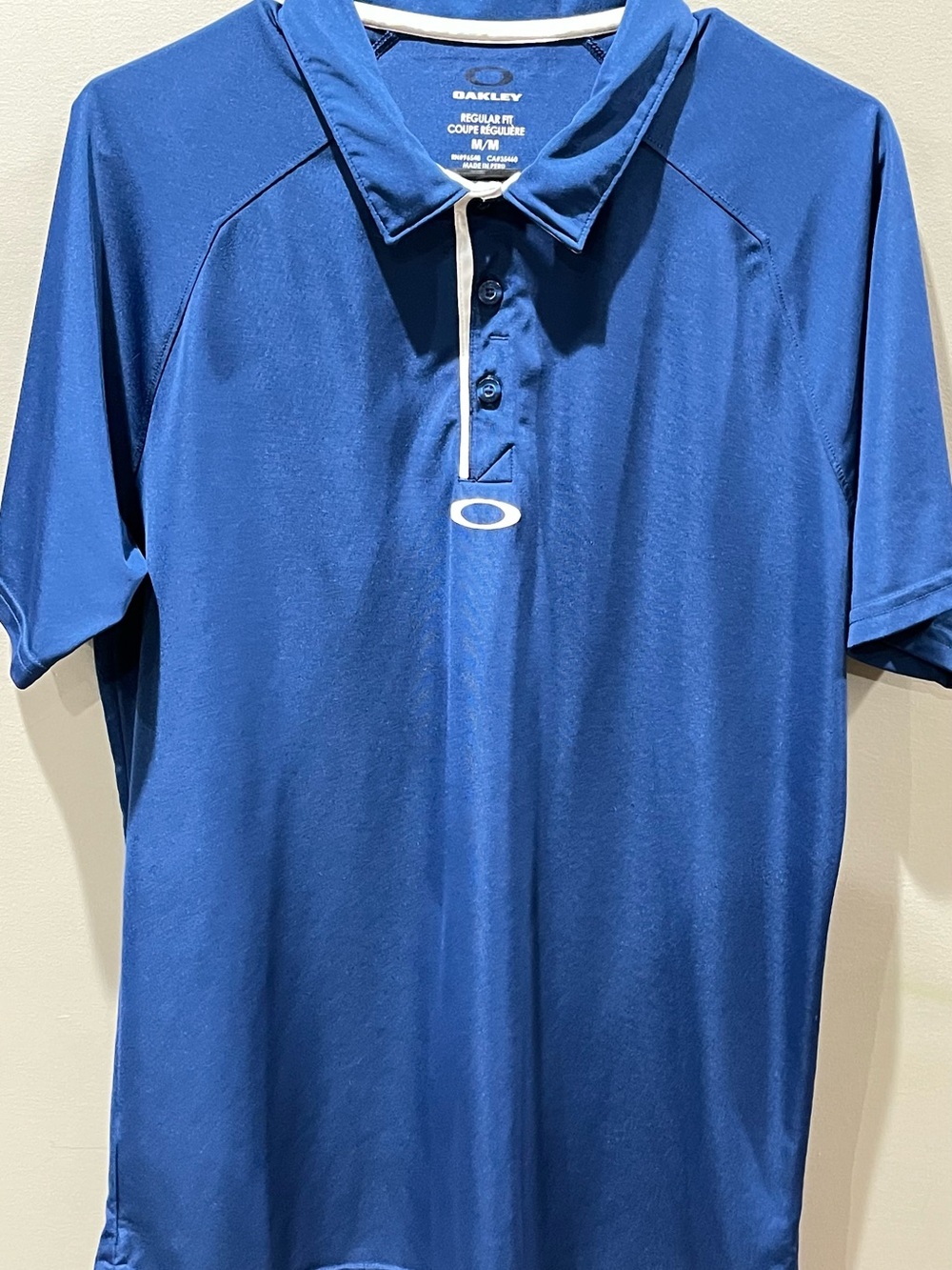 Oakley Men's Royal Blue Performance Polo with Contrast Trim